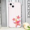 Simple Cute Striped Plaid Ocean Animal Printed Phone Cases for iPhone 17 16 15 14 13 12 11 Pro Max XR 8 7Plus 13 Mini Soft Cover