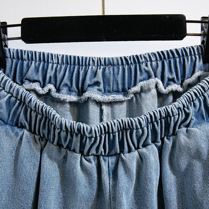 DIMANAF 2026 Sommer Neu Übergröße Damen Vintage Gerade Jeans Locker Weiter Bein Lange Jeansmode Lday