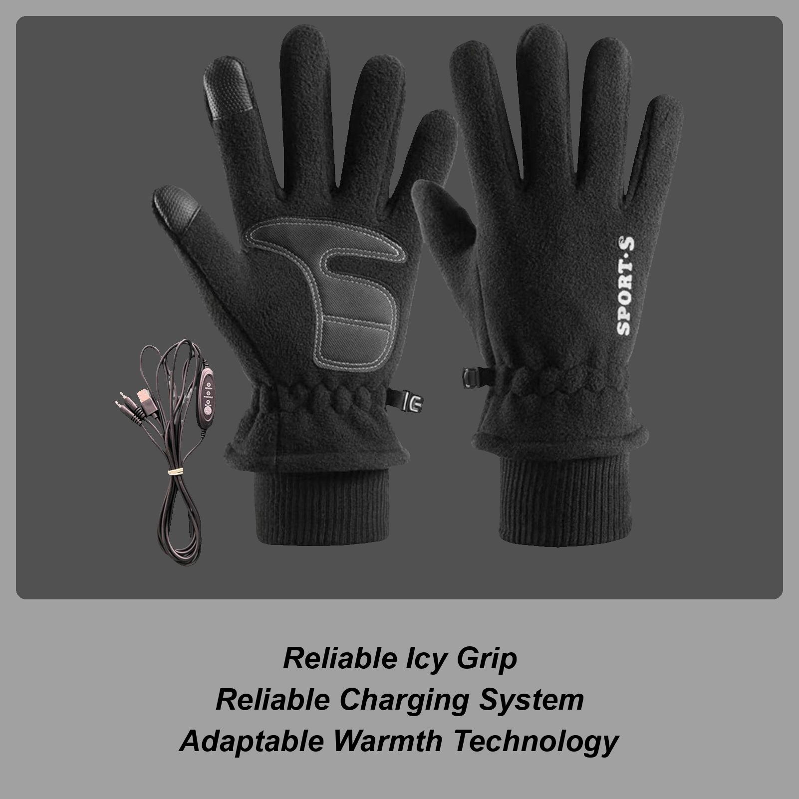 

Electric Gloves 3-Level Adjustable Windproof Cold Weather Thermal Heating Gloves For Men Women Outdoor Sports Work Running China Mainland