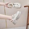 Summer Hollow Breathable Thick Sole Heightening Small Muffin Sole Women's New Shoes Bag Head Sandals