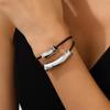 Popular Retro Ethnic Double-layer Elbow Pendant Short Choker Collar Bracelet Set