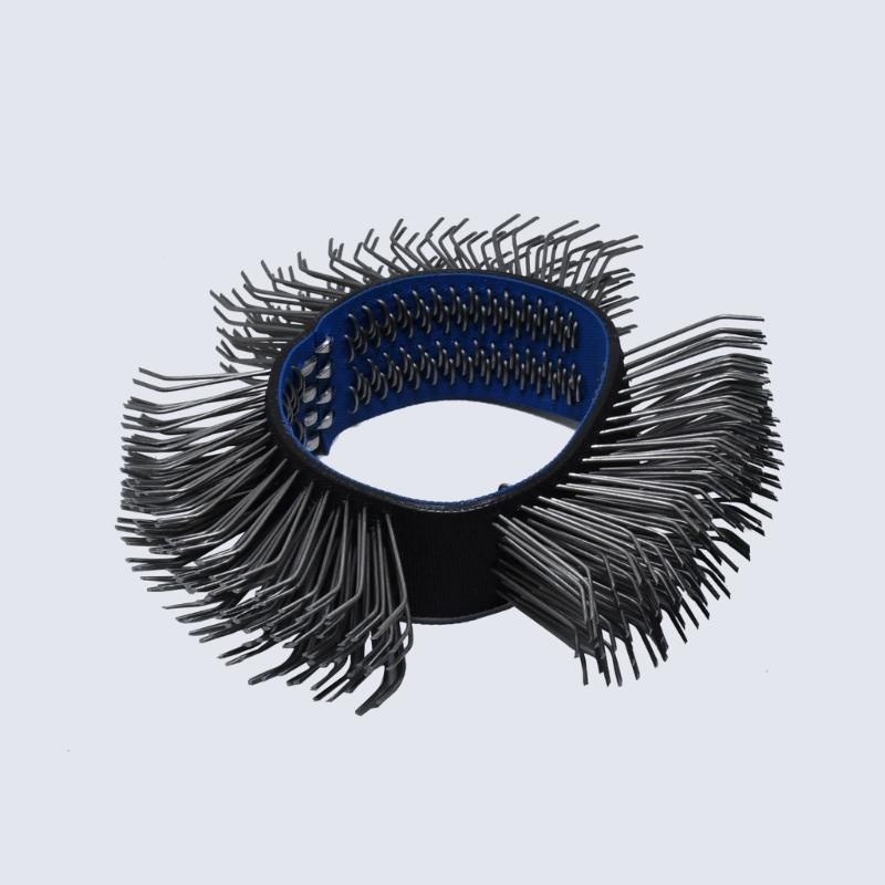 High Performances Air Powered Rotary Wire Wheel Brush For Rusts Paint Removal Metal Surfaces Cleaning 103mm Diameter