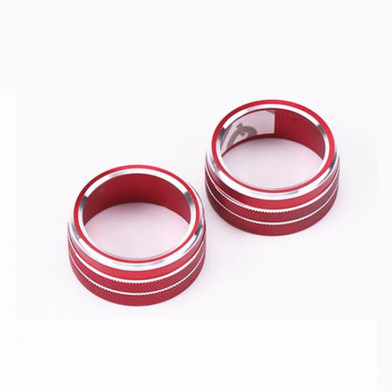 For Toyota Camry 2018- Air Condition Knob Button Ring Cover Decor Pair