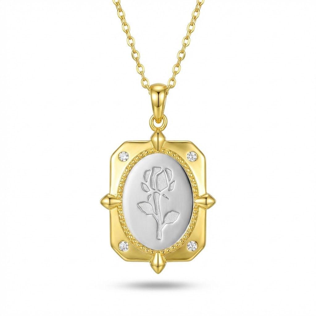 

Original S925 pure pendant female versatile high-end sense niche rose hot-selling accessories 925 silver