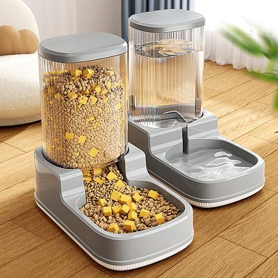 Indoor Simple Large-capacity Dog Bowl, Anti-tipping Pet Automatic Refilling Water Dispenser, Large-sized Dog Feeding Basin