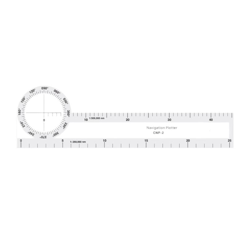 Portable Plotting Scale for Navigation Drawing in Flight and Marine Training with Electronic Backup Ideal for Professional and Students