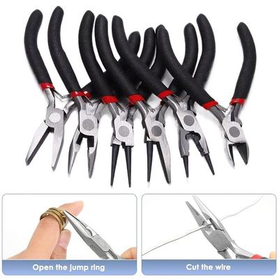 Ferronickel Jewelry Pliers Black Beadwork Repair Handcraft Jewelry Making Accessories