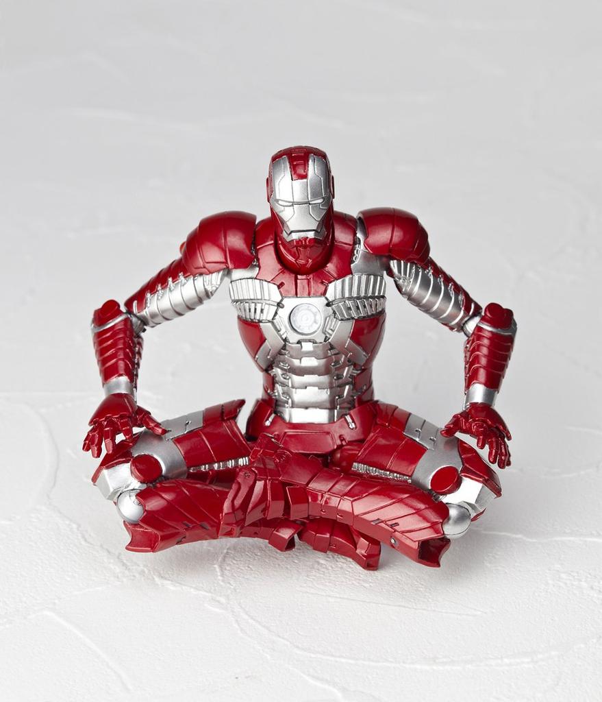 Legacy of Revoltech Iron Man 2 Iron Man Mark V, Approximately 155mm ABS & PVC Pre-painted Action Figure, LR-024 [Parallel Import]