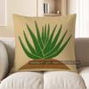 Home Decor Unique Fern Plant Design Throw Pillow Cover Pattern Cushion Cover Suitable For Sofa Bedroom Car Pillow Cover