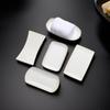 SIFAR Gold Rim Ceramic Rectangular Towel Tray
