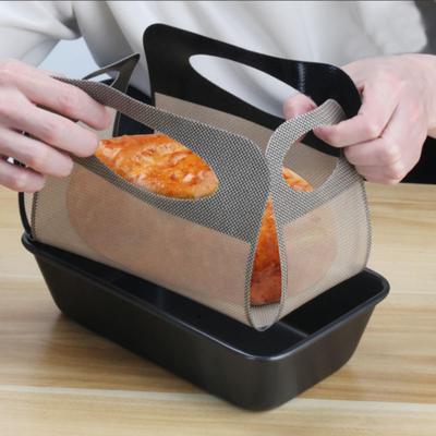 1/2/3Pcs Silicone Bread Baking Mat with Reinforced Handle Rings Non-Stick Loaf Pan Liner High Temp Resistant Sourdough Bread Sling