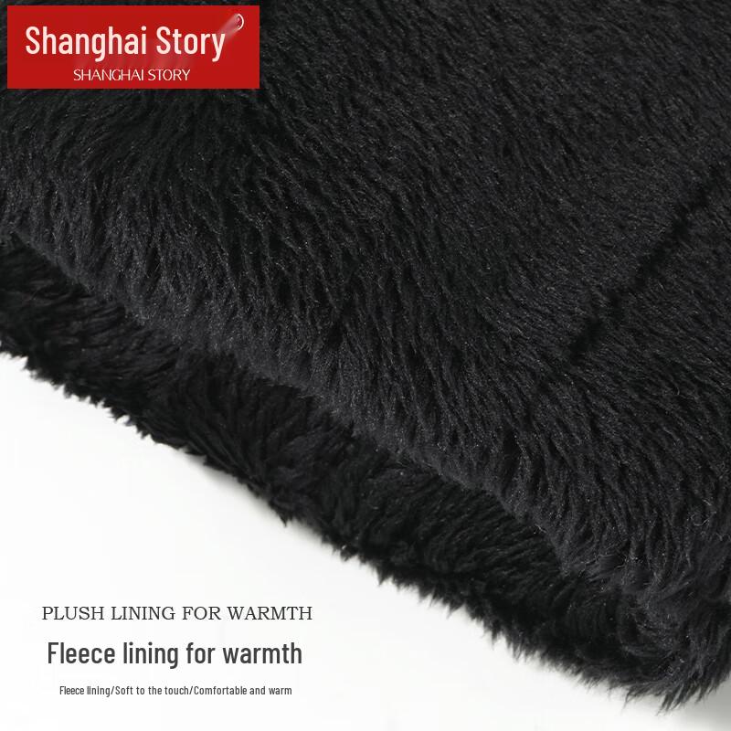 Women's Embroidered Fleece-Lined Wool Gloves