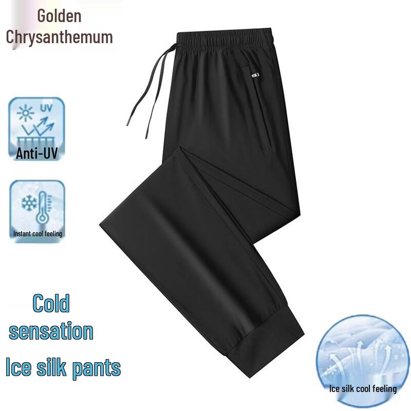 Men s Ice Silk Casual Pants 2XL