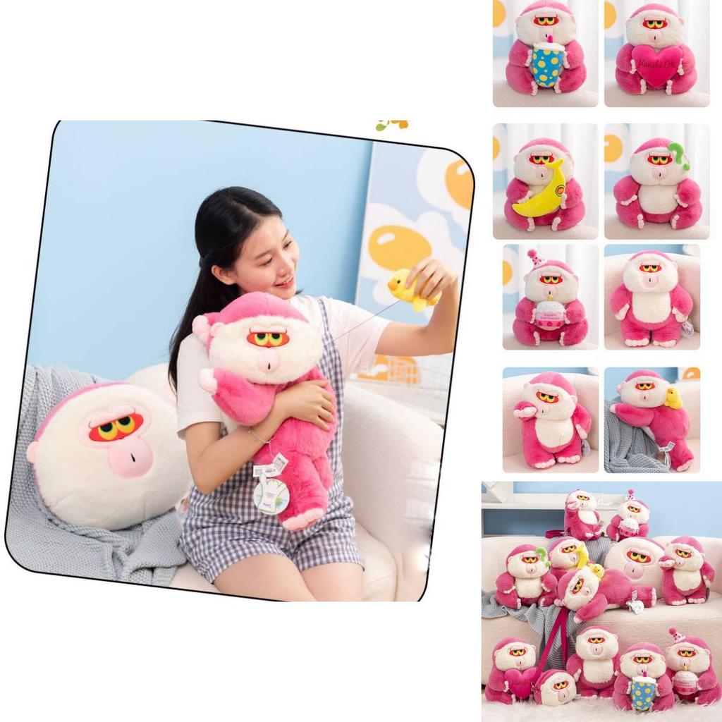 Adorable Soft Plush Monkey Doll With Various Cute Designs Available In Multiple Sizes