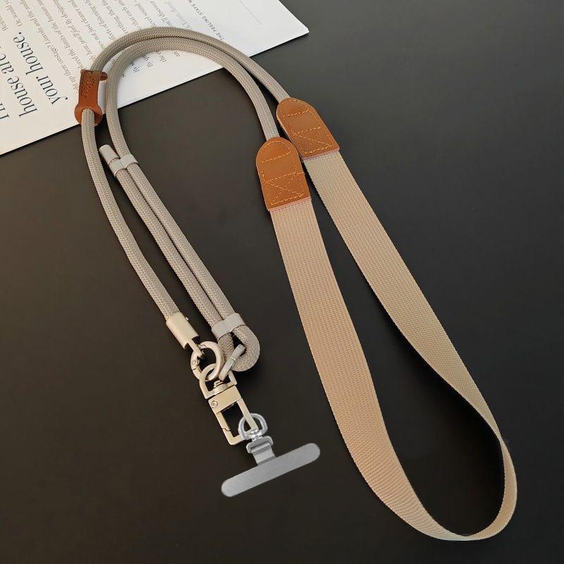 

Mobile Phone Lanyard Chain,three-purpose pendant adjustable anti-Loss Strap with Gasket messenger bag neck wrist rope hang POLYESTER