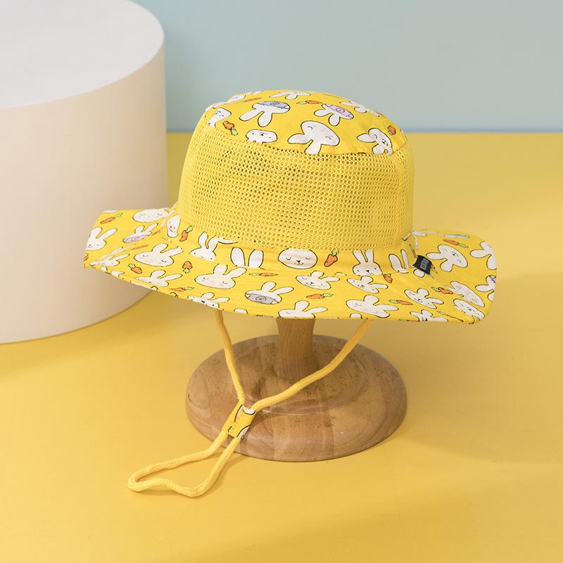 Verão Novo Malha Chapéus Balde Infantil Para Meninos Meninas Bonito Desenho Animado Chapéu de Sol Chapéu Panamá Protetor Solar Caminhada Pesca Chapéu Chapéu de Pescador