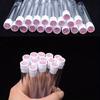 20pcs Empty Eyelash Brushes Tubes Container Reusable Crystal Lash Mascara Wand Flask Case