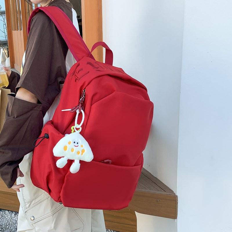 College Style Ins Simple Student Schoolbag Junior High and High School Students Ins Style Large Capacity Backpack