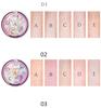 5 Color Flower 3D Highlighter Eyeshadow Powder Face Makeup Palette Glow Shimmer Rainbow Highlight