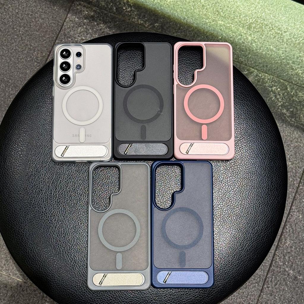 Applicable To Samsung S26ultra Skin Sensing Magnetic Mobile Phone Case S25Plus Invisible Folding Bracket Protective Case