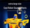 Kids' Electric Transforming Robot Car with Lights & Sound