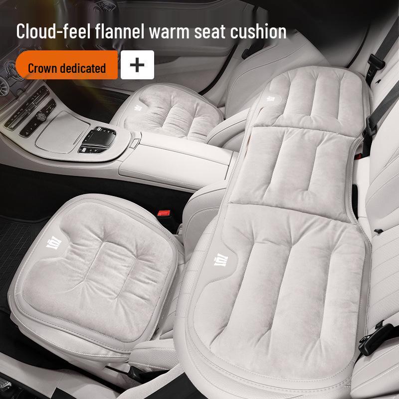 Crown Car Seat Cushions: Winter Flannel Warmth for Land Cruiser Prado Interiors