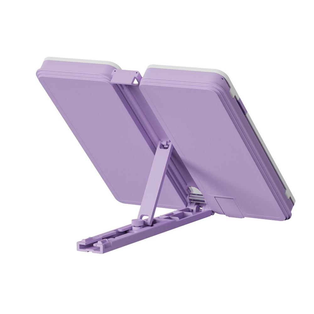 

Пенал-подставка для книг двойного назначения большой вместимости, многофункциональный органайзер для ручек, канцелярский органайзер для подарка к школе фиолетовый