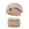 Windproof Winter Hat Scarf Set Soft Neck Warmer Fashion Ear Protection  for Women