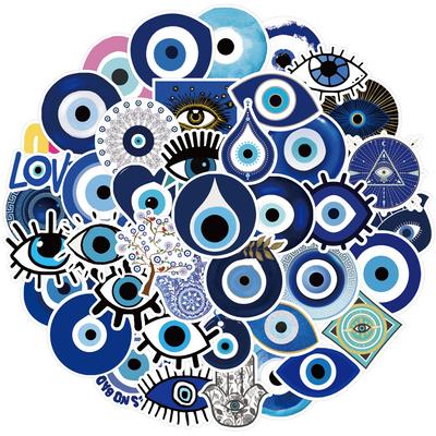 50pcs Turkish Evil Eye Graffiti Stickers Skateboard Guitar Laptop Motorcycle Luggage Bike Car Phone Cool Sticker Kid Toy