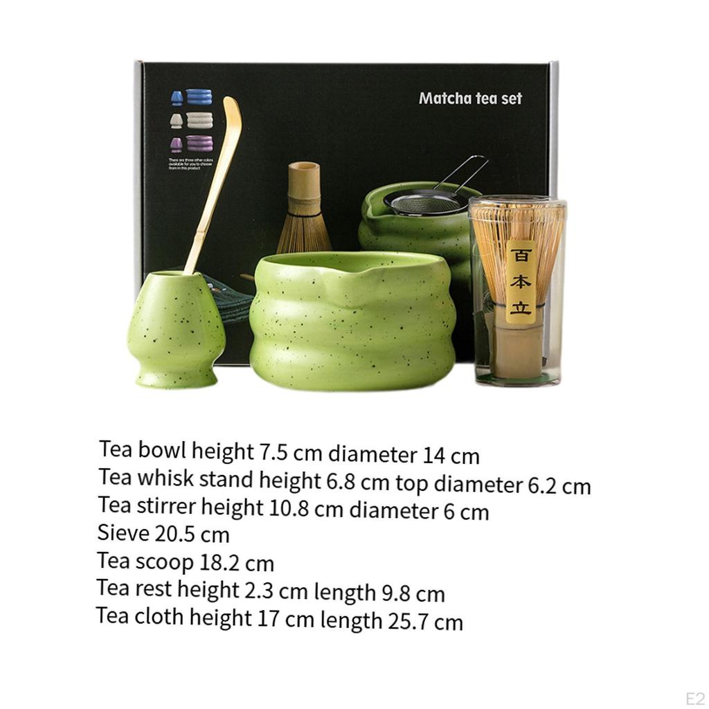 Ceramic Matcha Tools for Tea Ceremony Including Whisk And Scoop