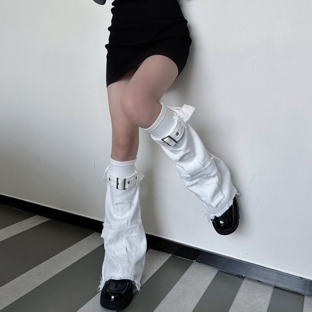 Y2k Y2k Stockings Spicy Girl Trumpet Leg Covers Trendy Cross Leg Warmers Girls