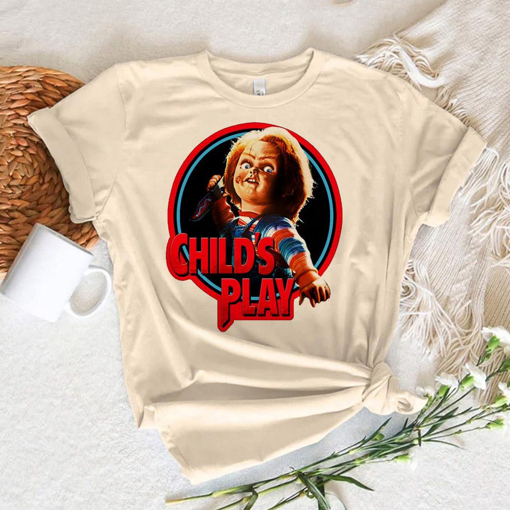Chucky tshirt women comic t-shirts female streetwear 2000s clothing