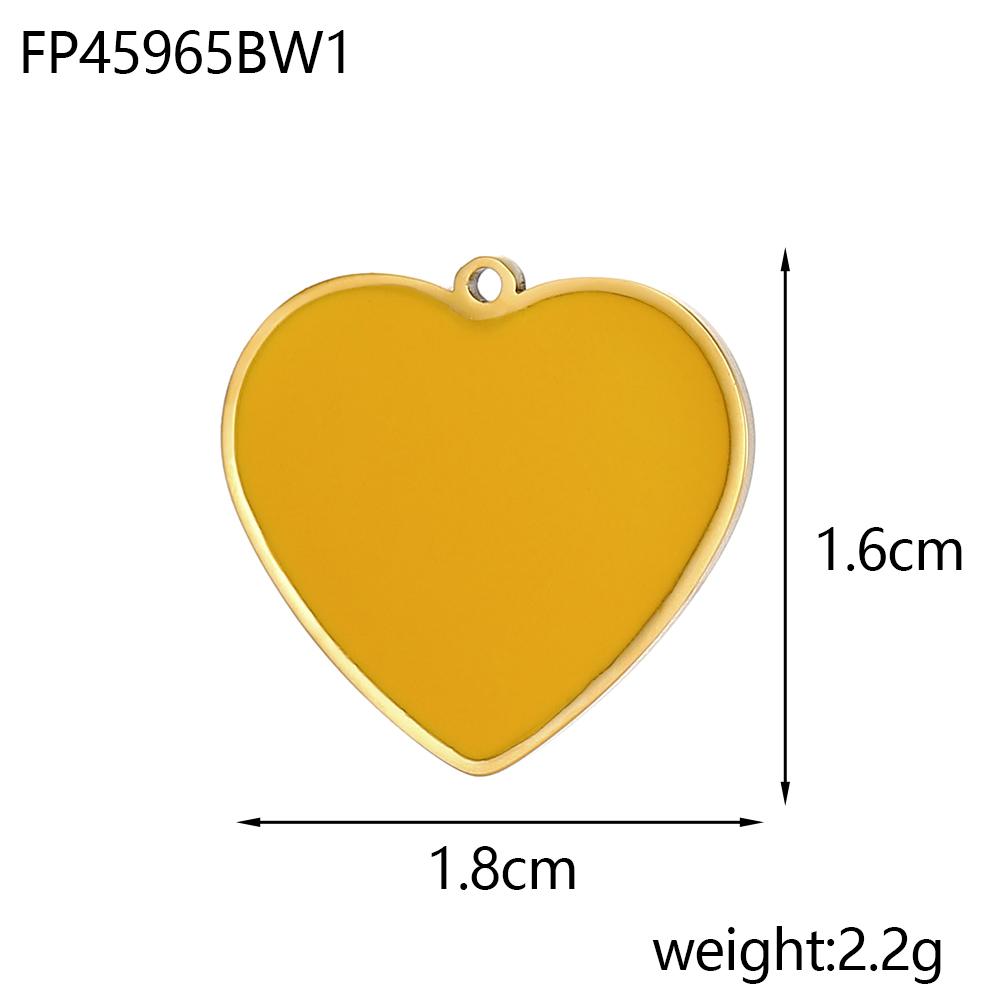 CARLIDANA Colorful Heart Shaped Gold Plated Stainless Steel Pendant Designs Rainbow Star Trendy Cloud Charms for DIY Jewelry
