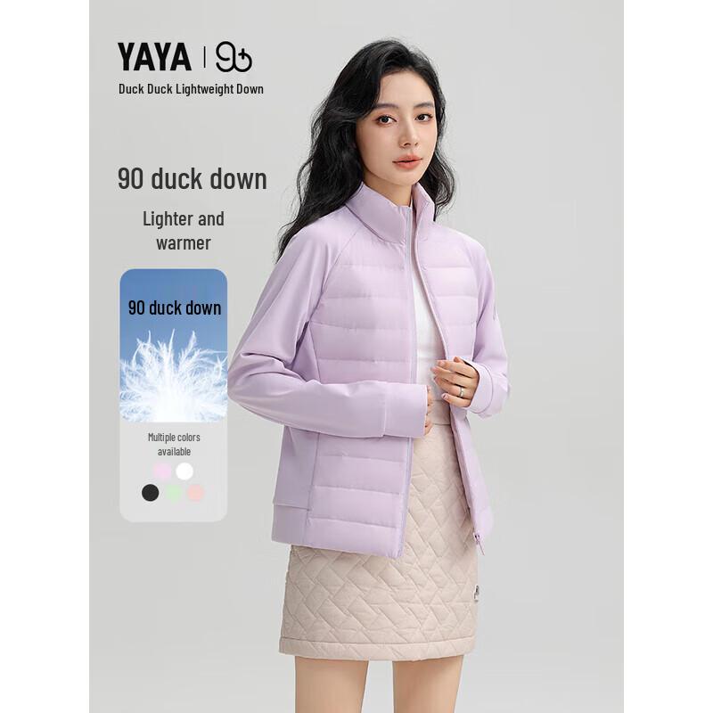 

YAYA Women s Knit-Panel Lightweight Down Jacket S