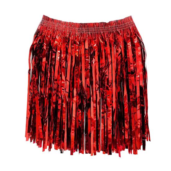 Rain Skirt Dance Costume Streamer Fringe Half Skirt for Beach Parties Sequin Cheerleading Team Dress for Adults Kids