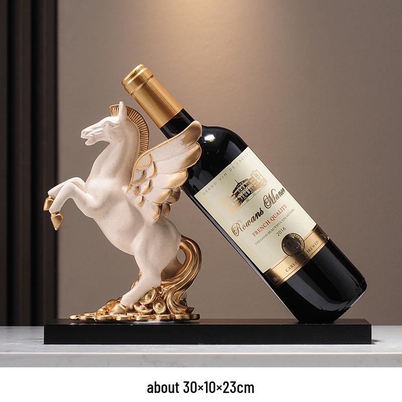 Modernes Hirsch Weinregal Ornament: Kreativer Flaschenhalter im leichten Luxus für Wohnzimmerdekoration