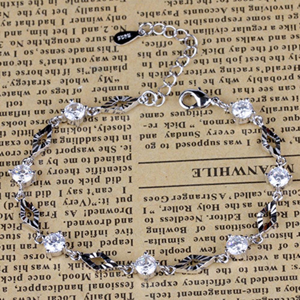 Weihua Mode Vielseitig Versilbert Schmuck Kristall Zirkon Damen Koreanische Ausgabe Geburtstagsgeschenk Paar Handwerk Zubehör Armband