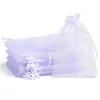20-100 stk Organza Gavepose For Smykker Hvite Snørelukkingposer For Bryllup Jul Godteri Gaveposer Smykkeemballasjepose