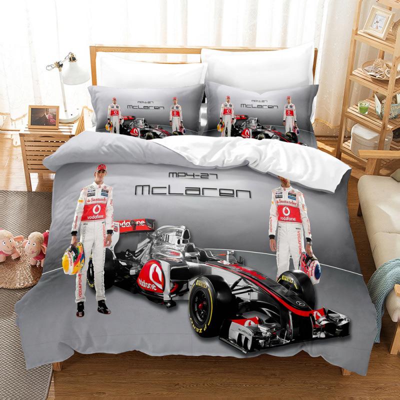 Three-Piece Car Truck Motorcycle Train Quilt Cover Digital Printing Kit