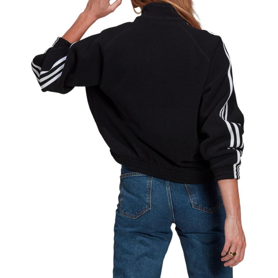 (WMNS) adidas Adicolor Classics Polar Fleece Half-Zip Sweatshirt 'Black' Women's GN2864