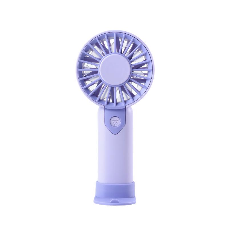 Portable USB Charging Handheld Mini Desk Fan with Colorful LED - Ideal for Office, Student, or Gifts