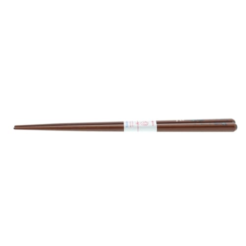 Ishida Japanese Chopsticks, Cat Design, Natural Wood and Acrylic, 20.5cm