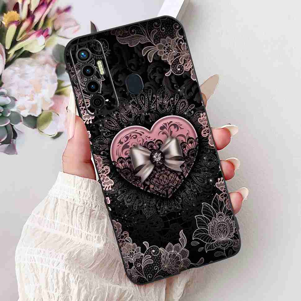 Cute Cat Cover For Tecno Camon 17 Case CG6 CG6j Silicone Soft Protection Shell For Tecno Camon 17 Camon17 Back Cover Casing 6.6"