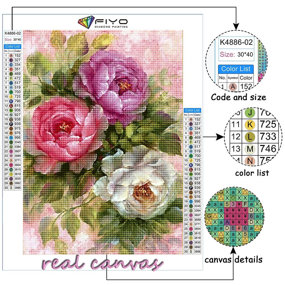 Diamond Painting Flowers Diamond Mosaic Craft Diamond Embroidery Painting