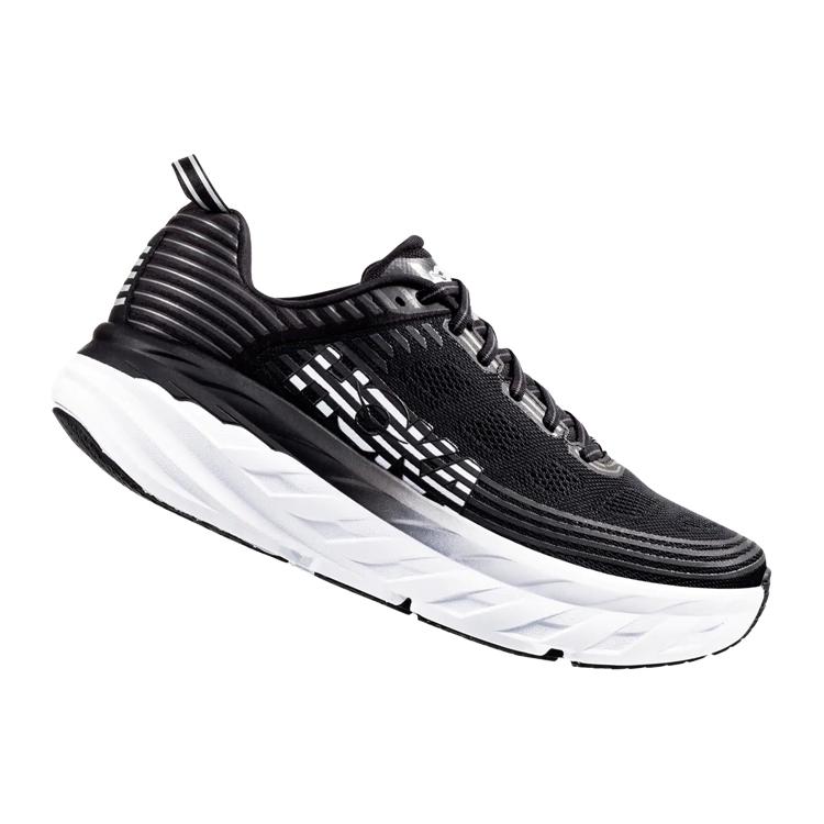 HOKA ONE ONE Bondi 6 Black White 1019269-BLK