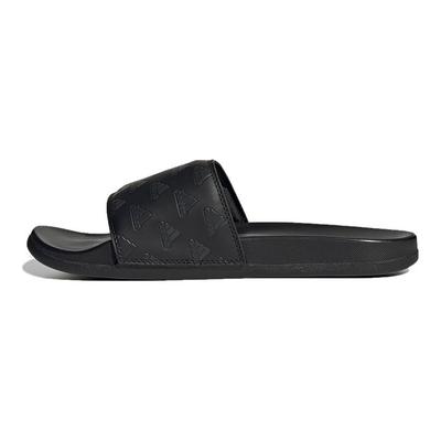Adilette Comfort Slide Powtarzane Logo - Czarne Sneakersy Unisex Core-Black Carbon GV9736
