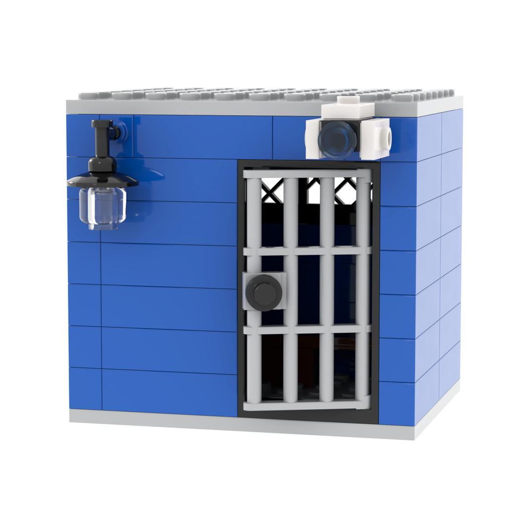 Jail Prison Cell Police Thief Building Blocks Toy Collection Kids Assembly Classic Brick Souvenir Decoration