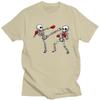 Kickboxing Kickboxer Boxe T-shirt Teschio Magliette Puro Cotone Maglietta Estate Girocollo Pugile Arti Marziali T-shirt Casual Manica Corta
