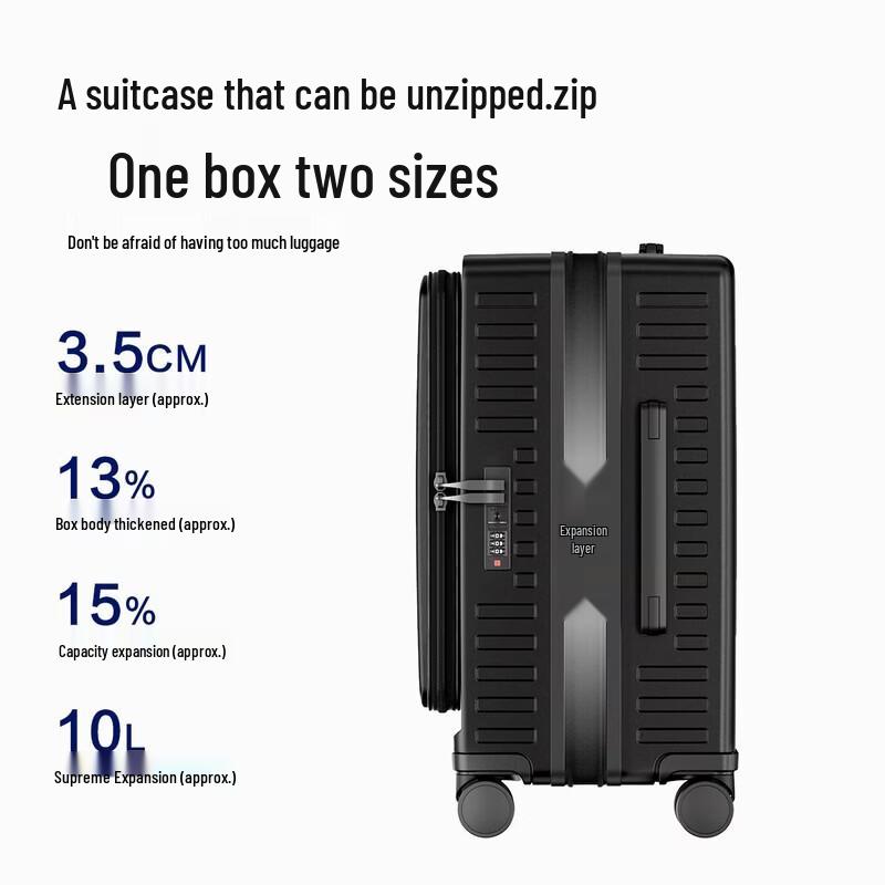 SPACEXPERT Side-Opening Business Travel Suitcase