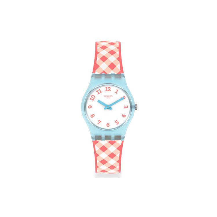 Swatch Quartz Movement Swiss Country Style Bright Red Holiday Simple Casual Watch Women watches White LL125 White